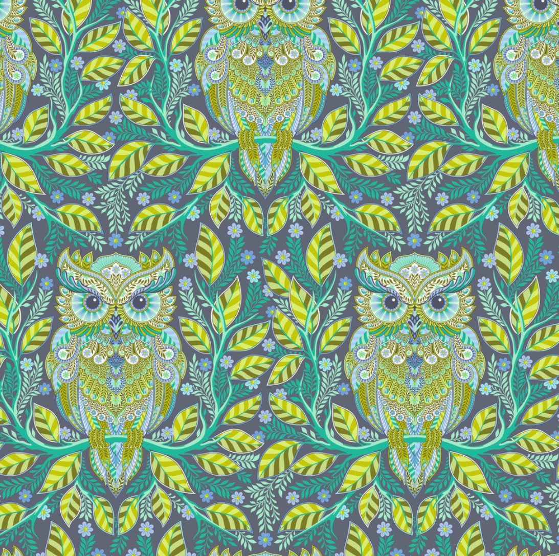 Tula Pink FULL MOON FOREST II - Hootie Patootie Starlight