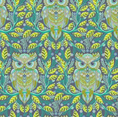 Tula Pink FULL MOON FOREST II - Hootie Patootie Starlight