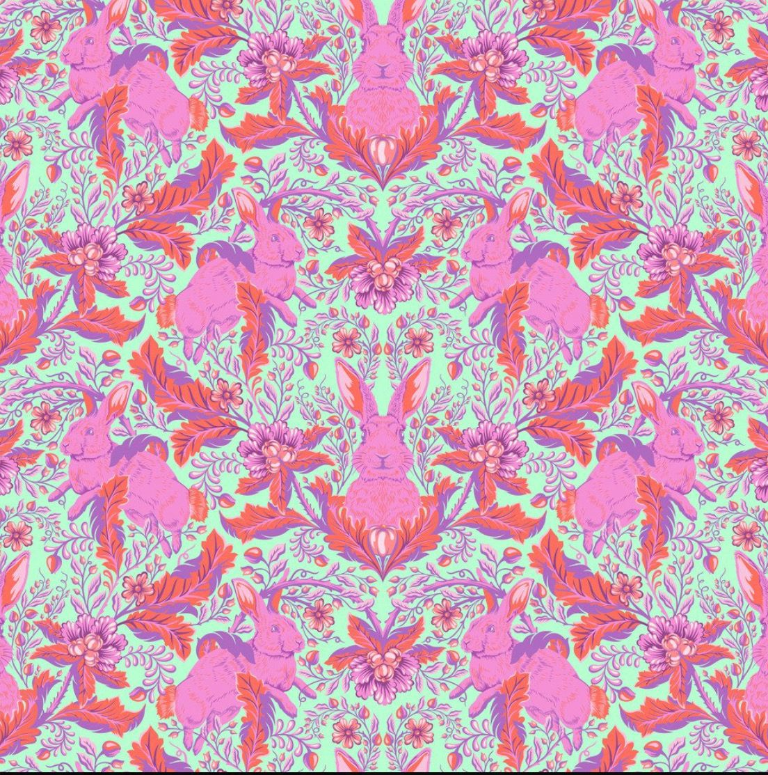 Tula Pink FULL MOON FOREST II - Hoppy Go Lucky Blossom