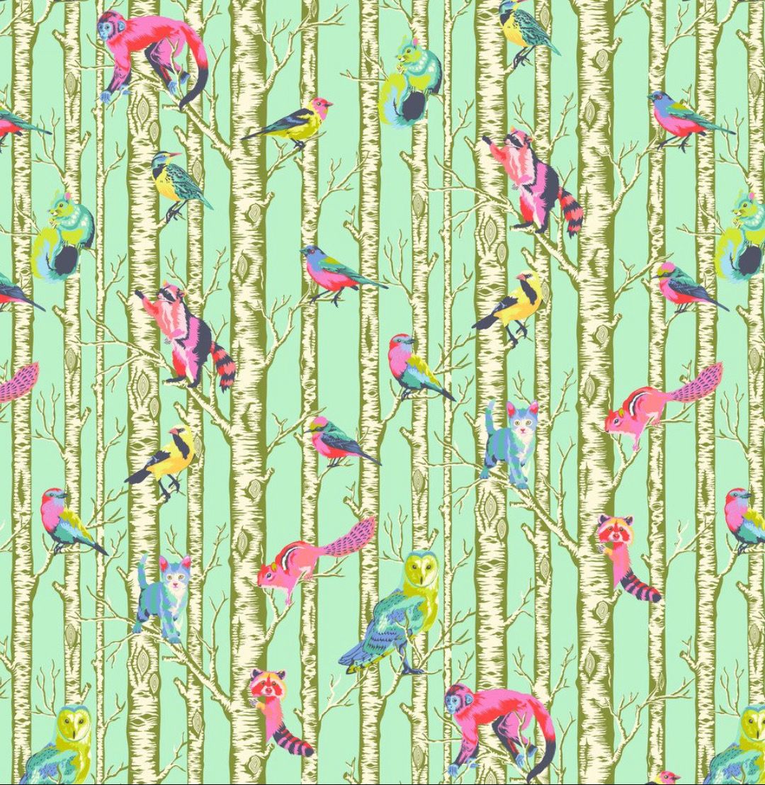 Tula Pink FULL MOON FOREST II - Family Tree Enchanted