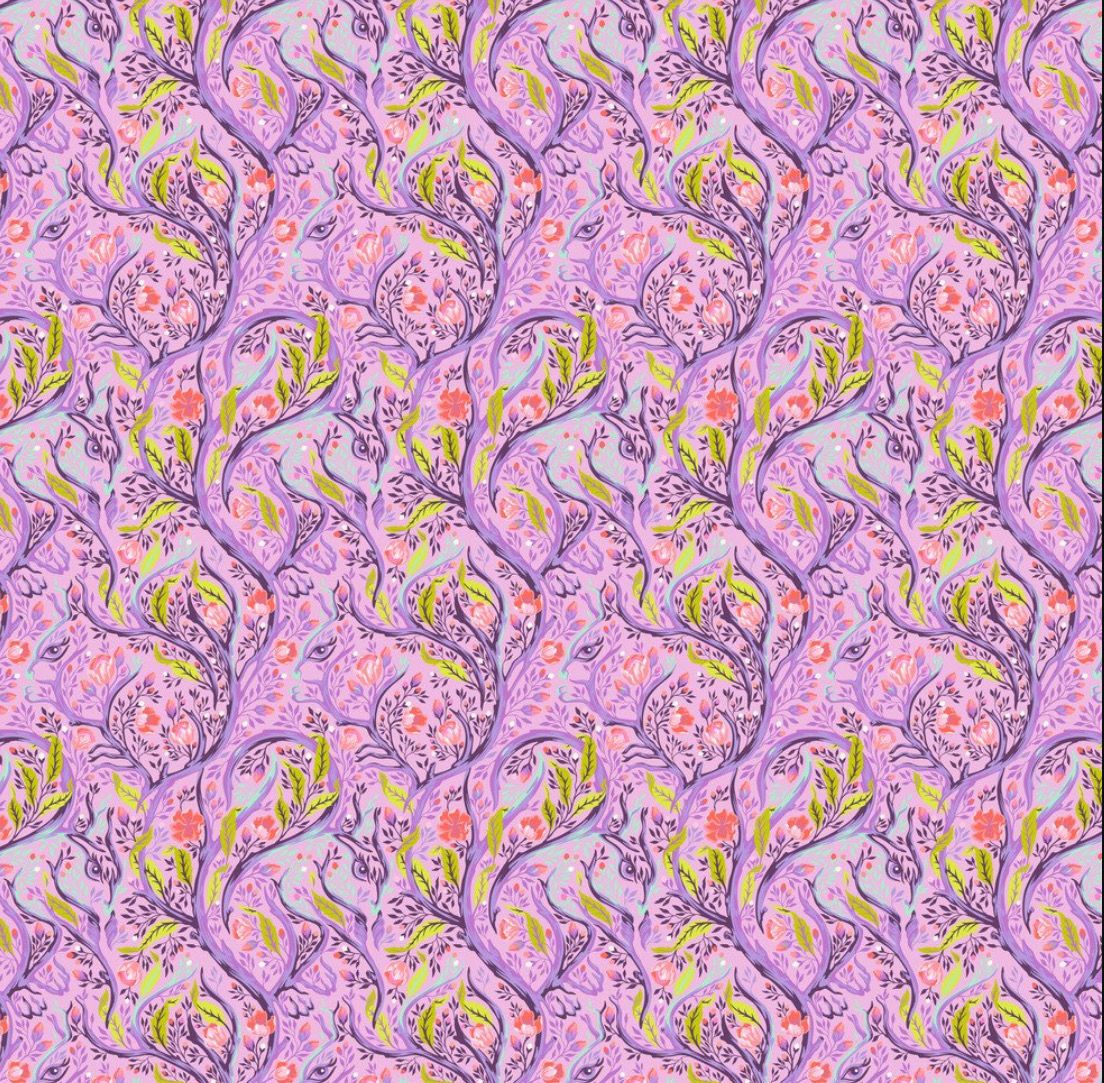 Tula Pink FULL MOON FOREST II - Branch Manager Blossom