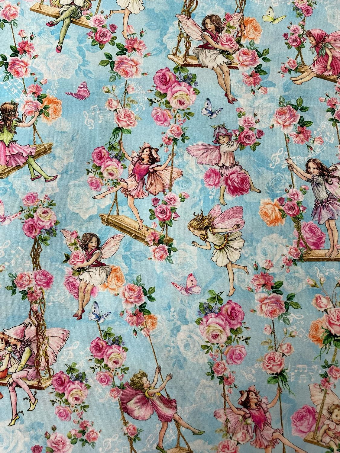 Spring Songs Fairies - Blue Background
