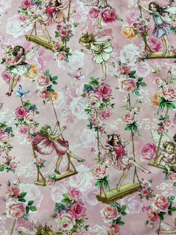 Spring Songs Fairies - Pink Background