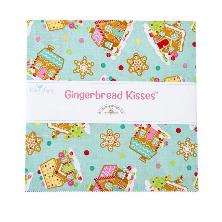 Gingerbread Kisses - 10” Charm Pack