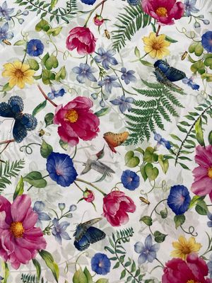 Indigo Song - Floral White