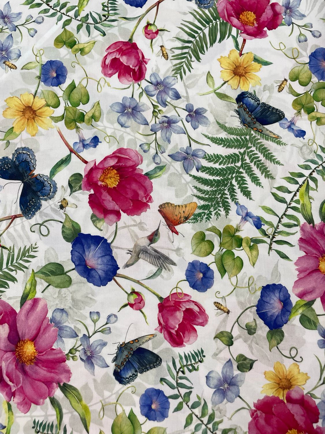 Indigo Song - Floral White