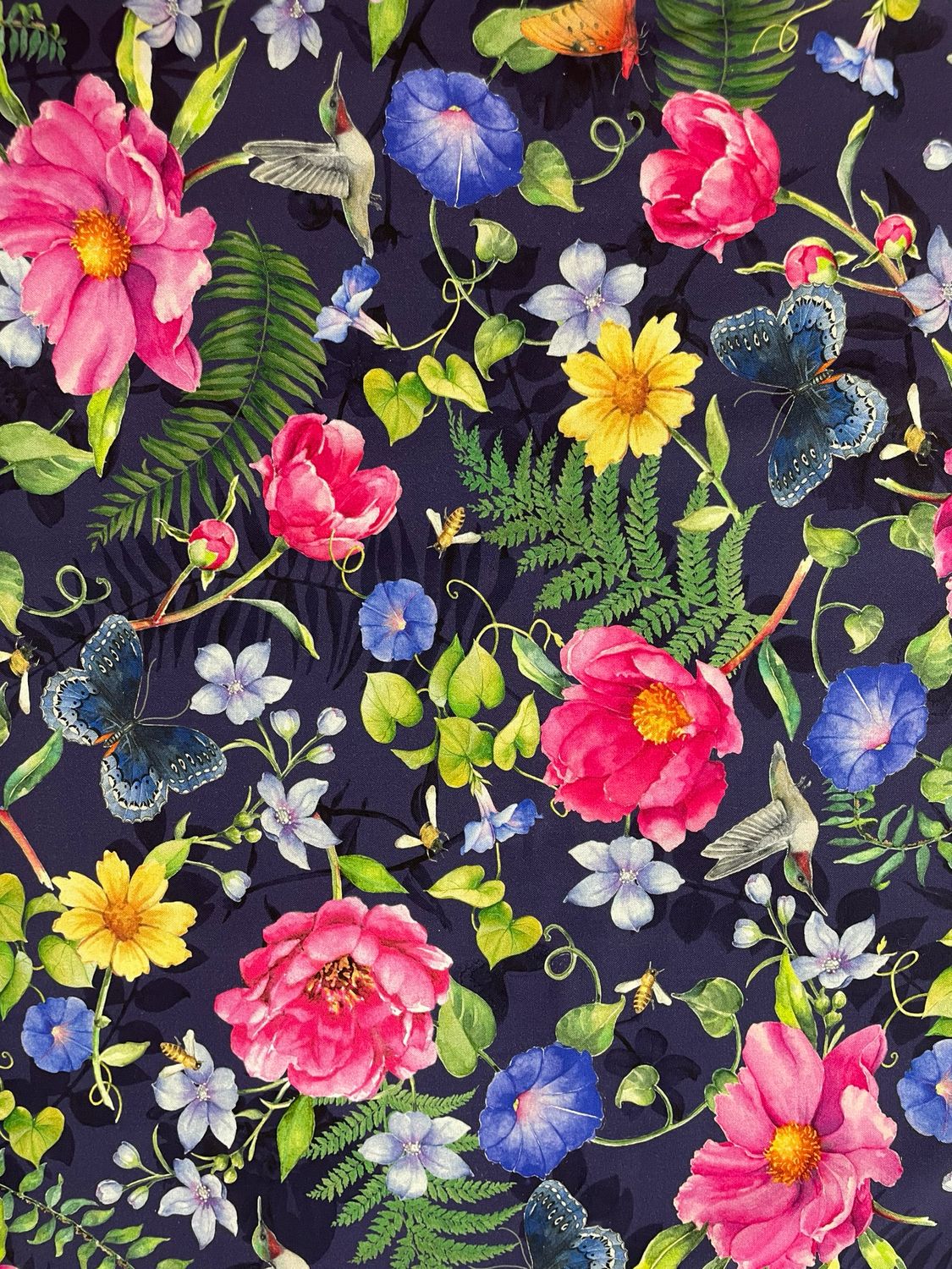 Indigo Song - Floral Navy