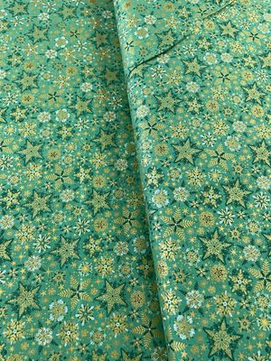 Good Tidings - Green Snowflakes