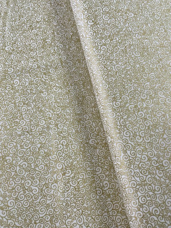 Good Tidings - Cream/Gold Swirl
