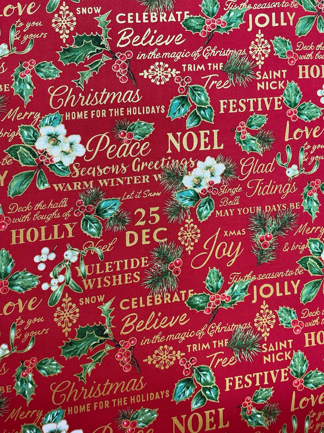 Tis The Season - Seasons Greetings Red