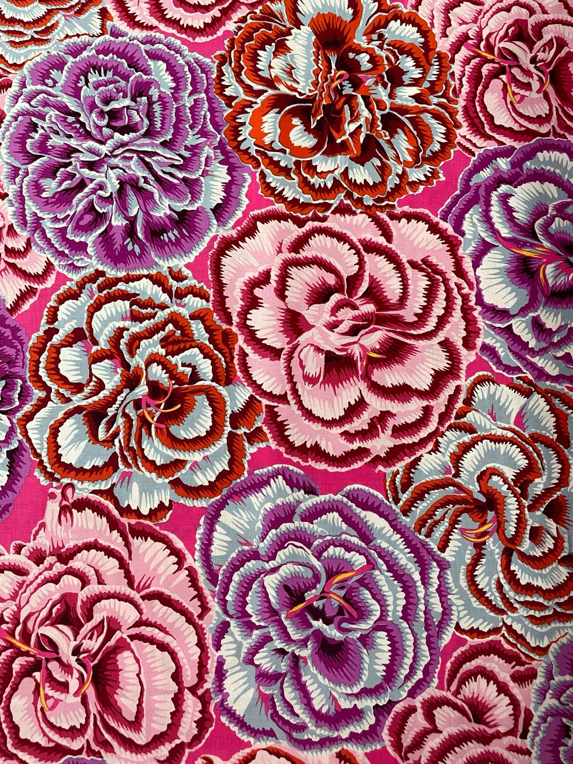 Kaffe Fassett - Picotee Carnations In Pink