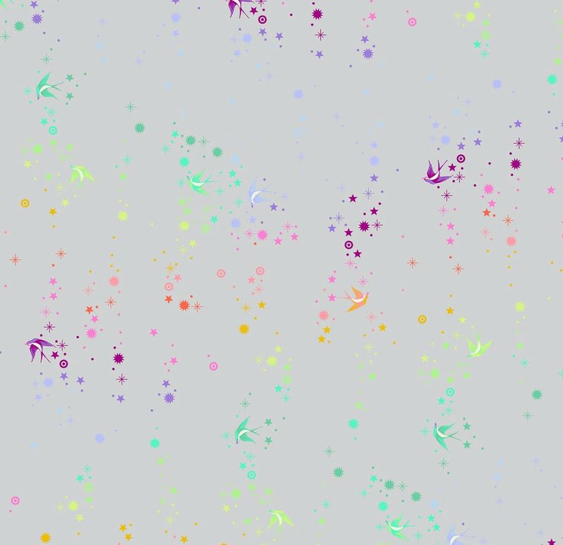 Tula Pink Graywork - Fairy Dust In Fog