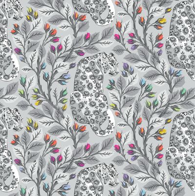 Tula Pink Graywork - Beautymark In Fog