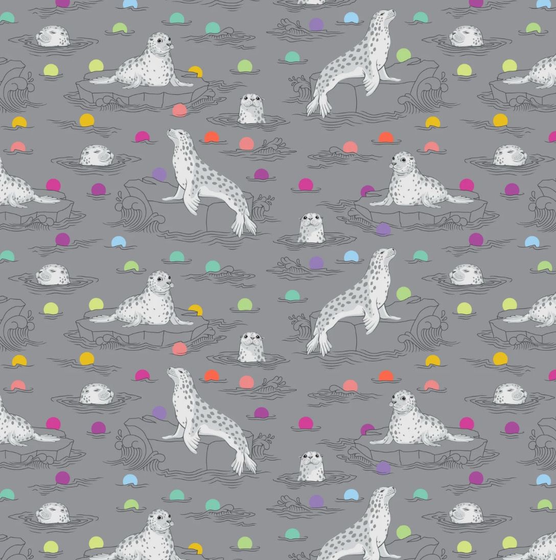 Tula Pink Graywork - Seal The Deal In Shadow