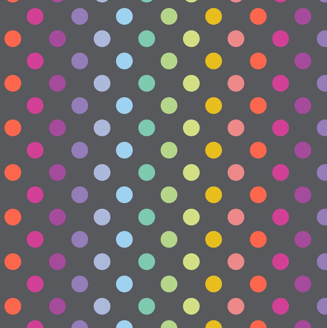 Tula Pink Graywork - Disco Poms In Carbon