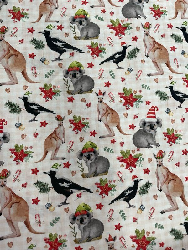 Native Wonderland - Aussie Animals Peach