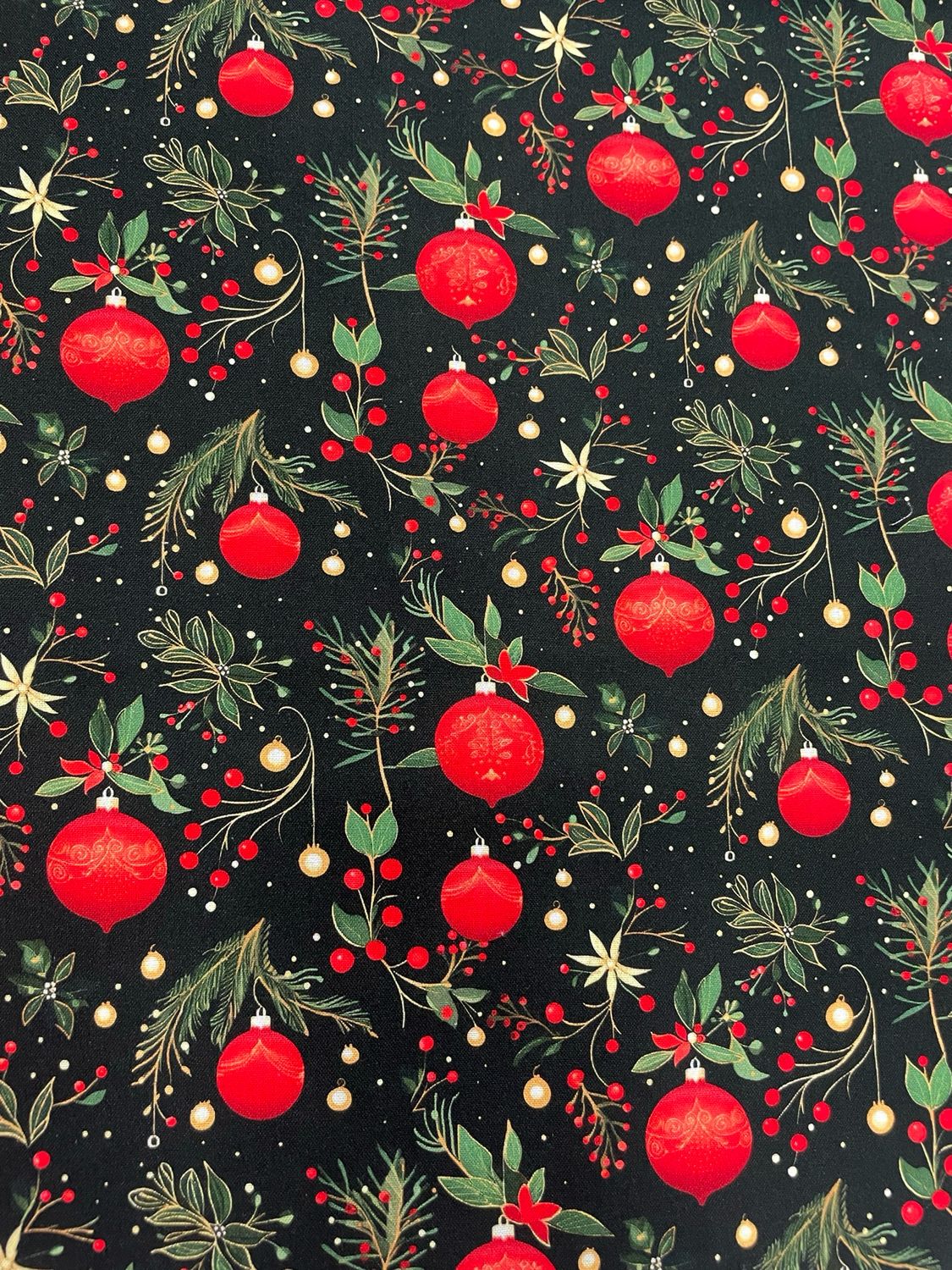A Holly Season - Baubles & Holly Green