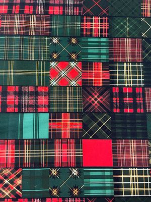 A Holly Season - Tartan Patches
