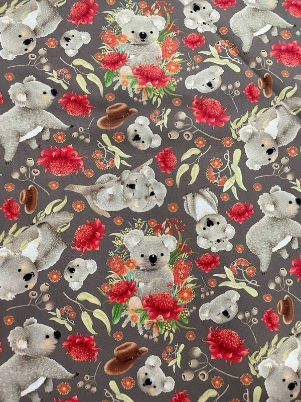 Jen Digital Art - Koalas Grey