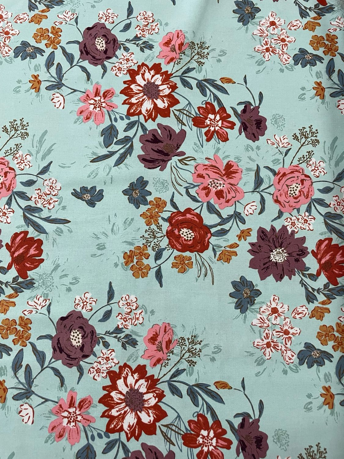 Moda - Foraged, Found & Hand Me Down - Floral Green