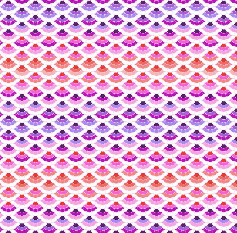 Tula Pink Floral Reef - Aquatic Lace Ultraviolet