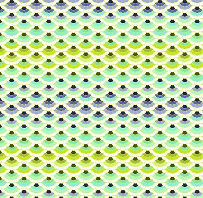 Tula Pink Floral Reef - Aquatic Lace Marine