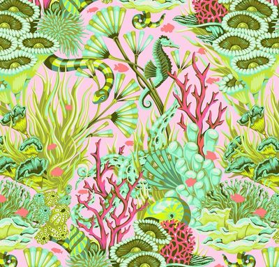 Tula Pink Floral Reef - Reef What You Sew Coralline