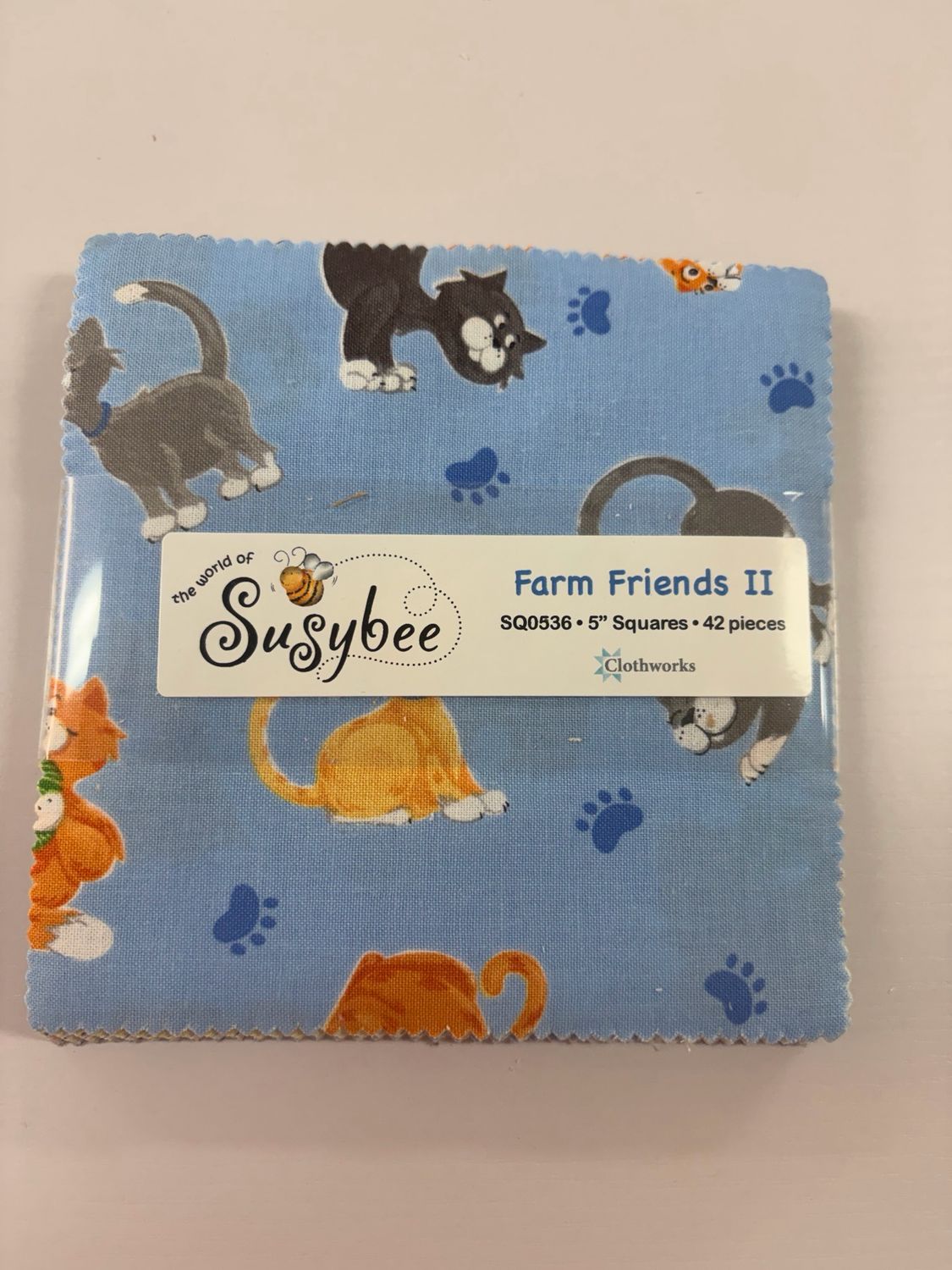 Susybee - Farm Friends 5” Charm Squares