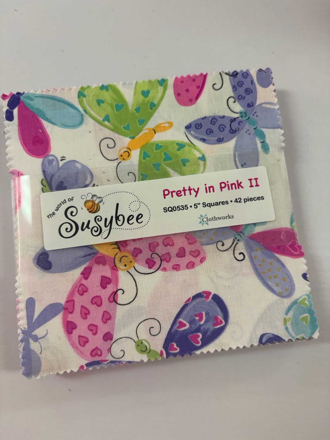 Susybee - Pretty In Pink 5” Charm Squares