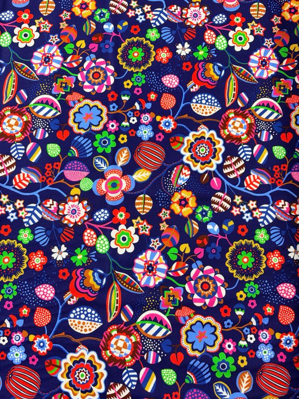 Primavera - Tree Flower In Navy