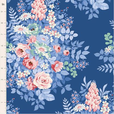 Tilda - Something Blue - Whimsy Flower Night