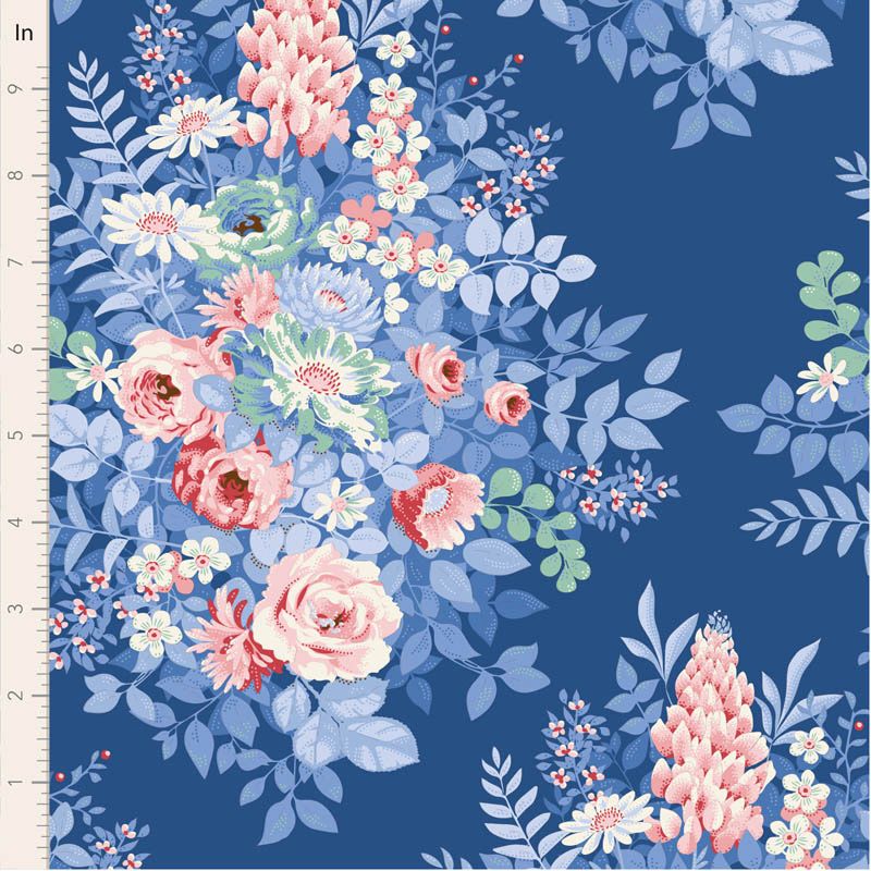 Tilda - Something Blue - Whimsy Flower Night