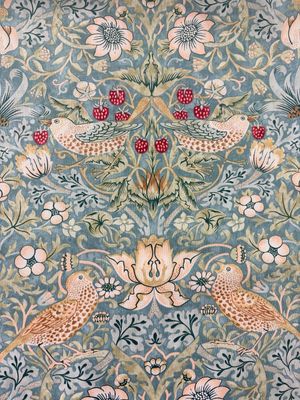 Morris & Co - Strawberry Thief Aqua