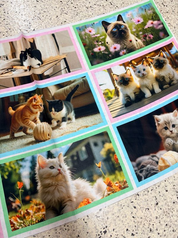 Purrfect Stitches - Panel