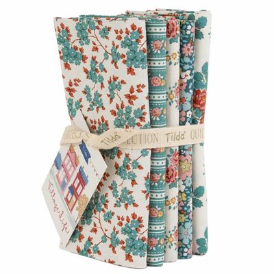 Tilda - Village Life - Teal FQ Bundle