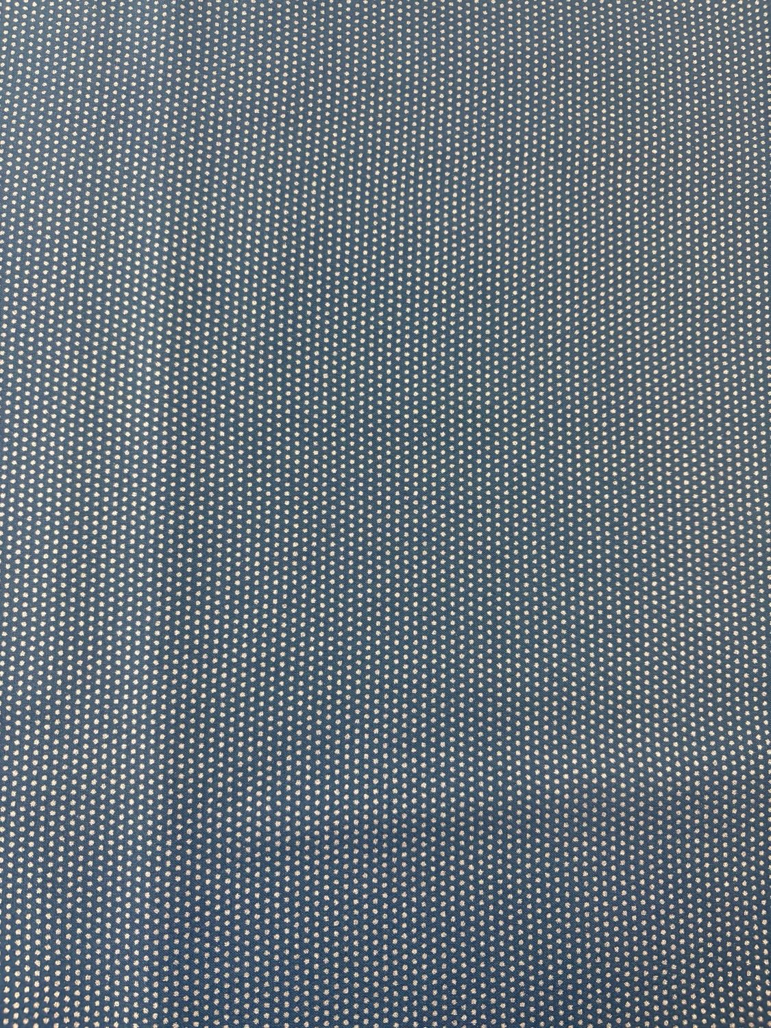 Pinpricks Navy - Silver Metallic