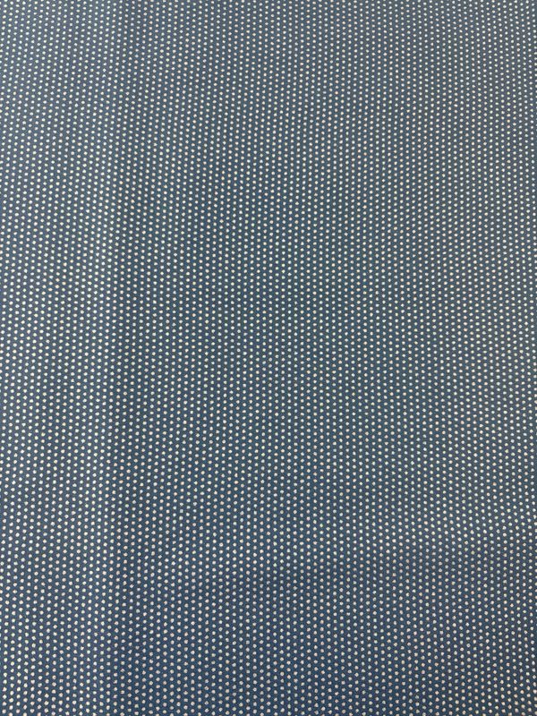 Pinpricks Navy - Silver Metallic