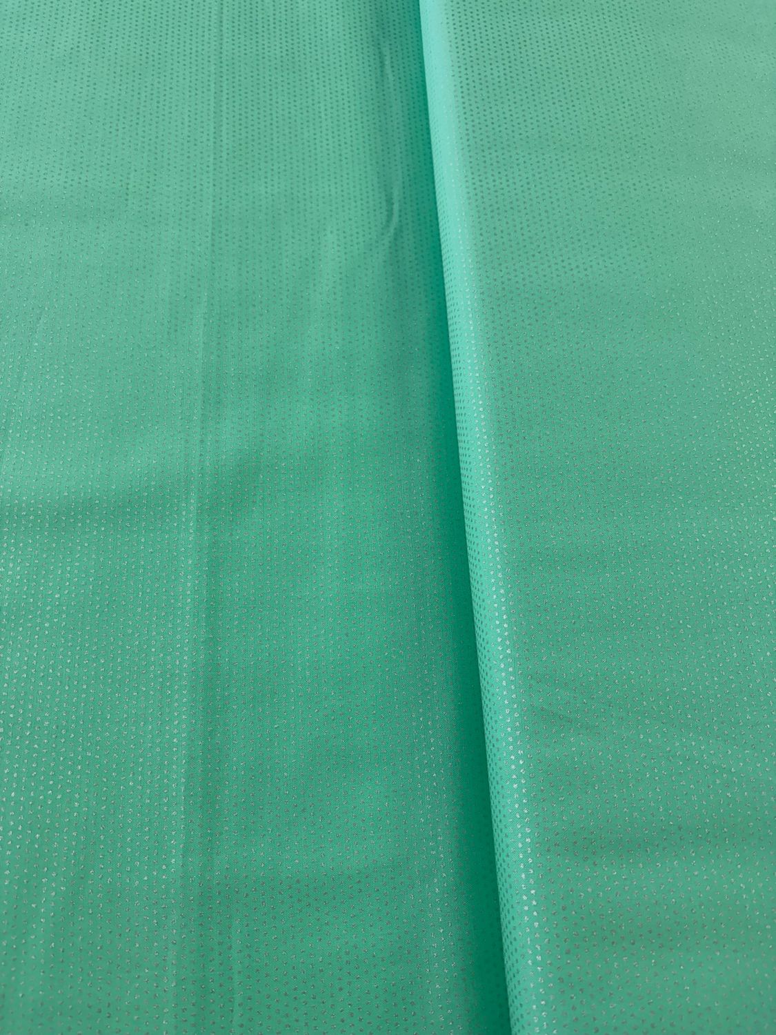 Pinpricks Mint - Silver Metallic