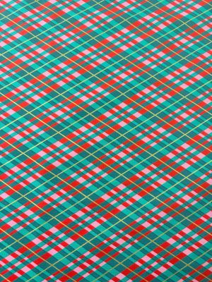 Holly Jolly - Plaid Metallic Green