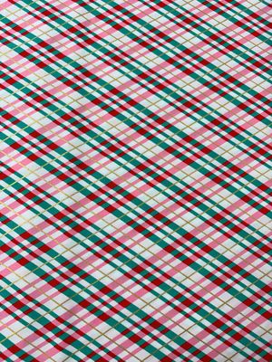 Holly Jolly - Plaid Metallic Pink