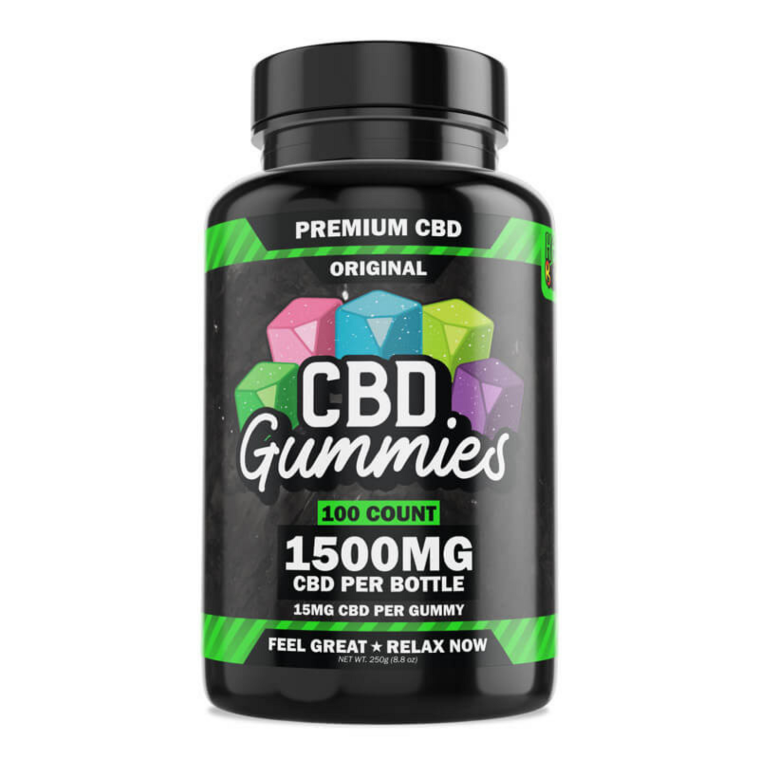 100 Count CBD Gummies 1500 mg