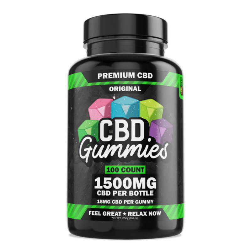100 Count CBD Gummies 1500 mg