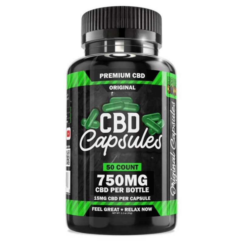 50 Count CBD Capsules 750 mg