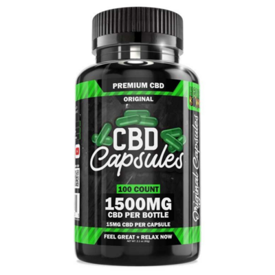100 Count CBD Capsules 1500 mg
