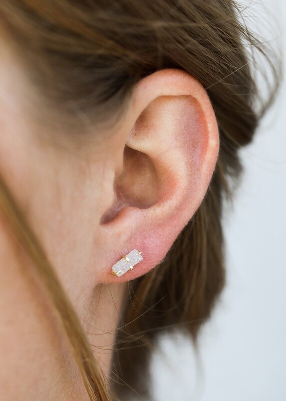 Druzy Bar Earrings
