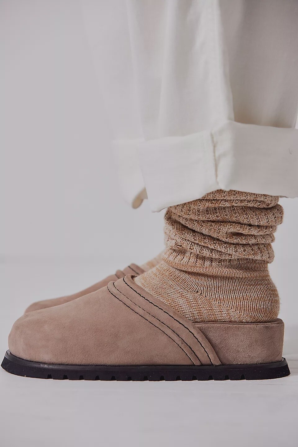 Milo Everyday Mule, Color: Oyster, Size: 7