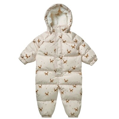Fox Down Puffer Onepiece, Color: Foxes, Size: 12-18M