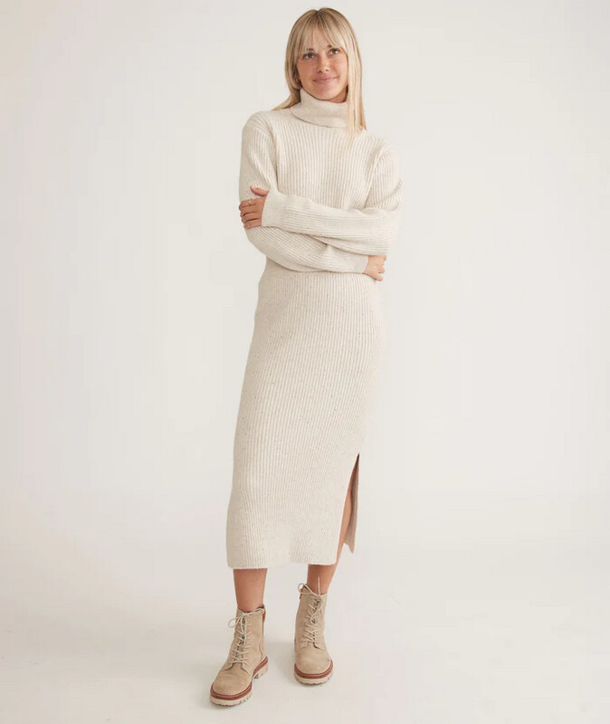 Isla Sweater Skirt in Oatmeal