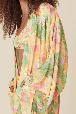 Havana Maxi Robe, Color: tropical, Size: S/M