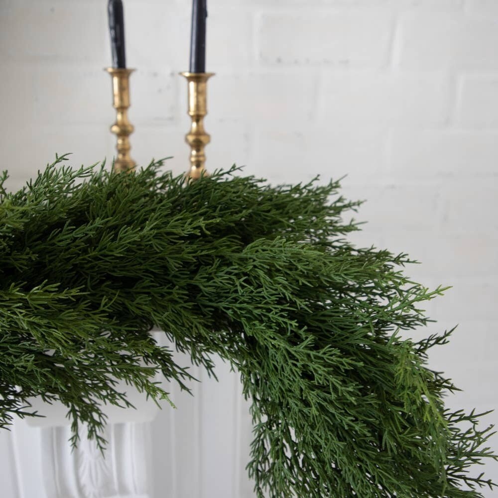 Real Touch Cypress Pine Garland - 6ft